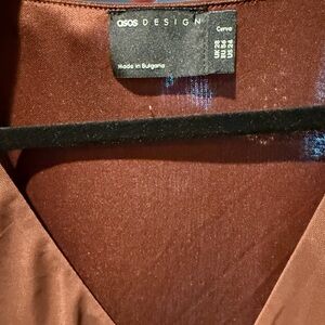 Elegant Brown V-Neck Top